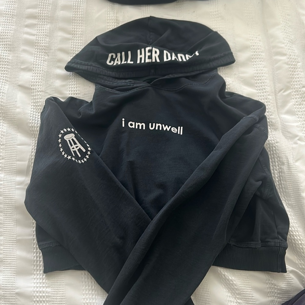 Cropped call her daddy hoody